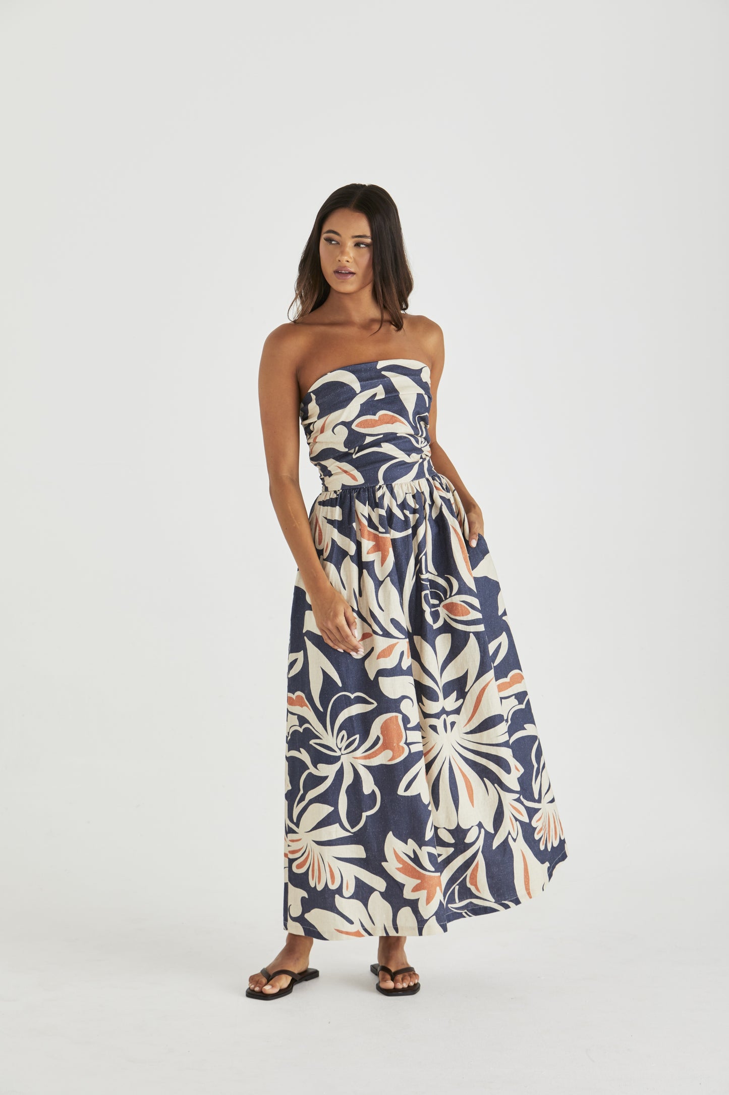 
                  
                    Jana Strapless Dress - Wild Orchid
                  
                