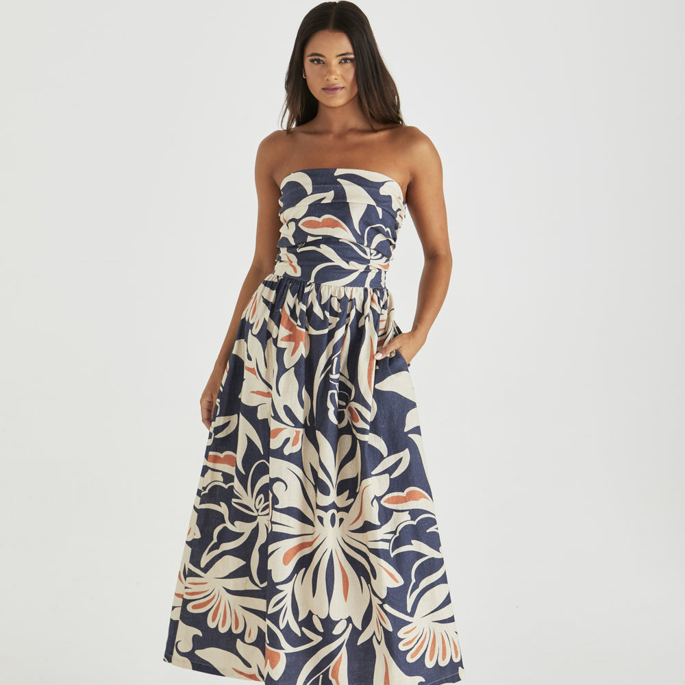 
                  
                    Jana Strapless Dress - Wild Orchid
                  
                