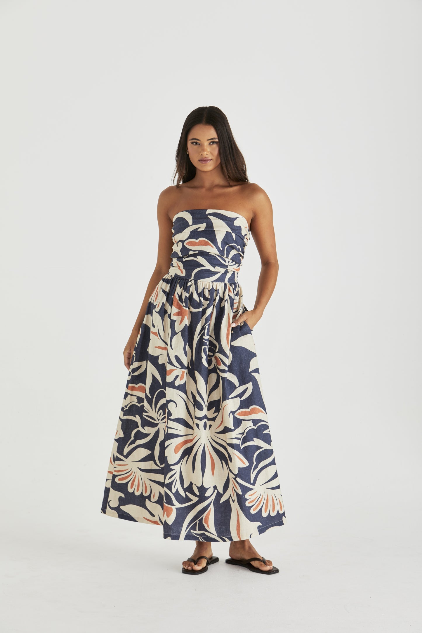 
                  
                    Jana Strapless Dress - Wild Orchid
                  
                