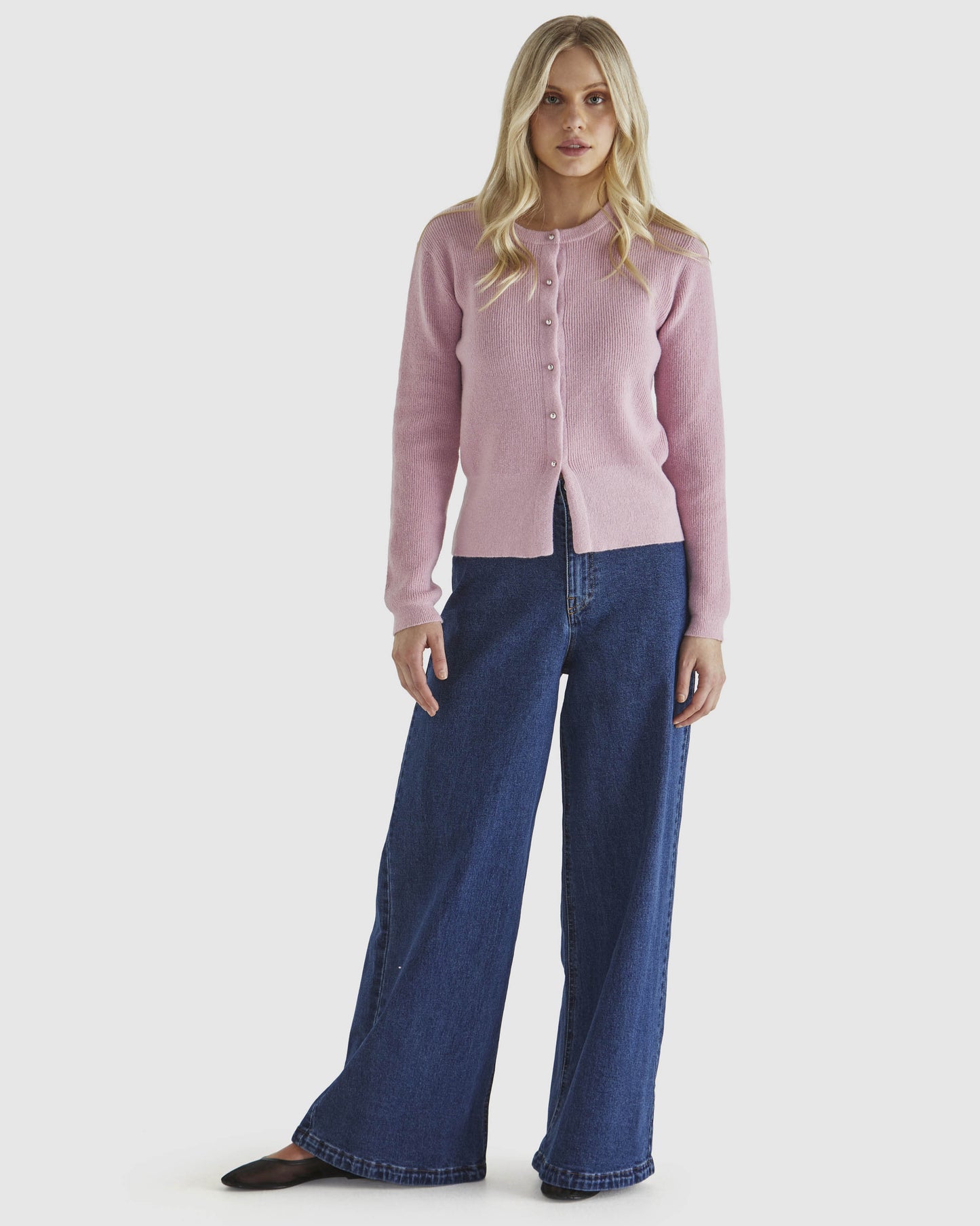 
                  
                    Jagger Button Cardi - Pink
                  
                