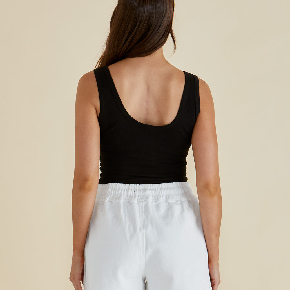 
                  
                    Emma Scoop Tank-Black
                  
                