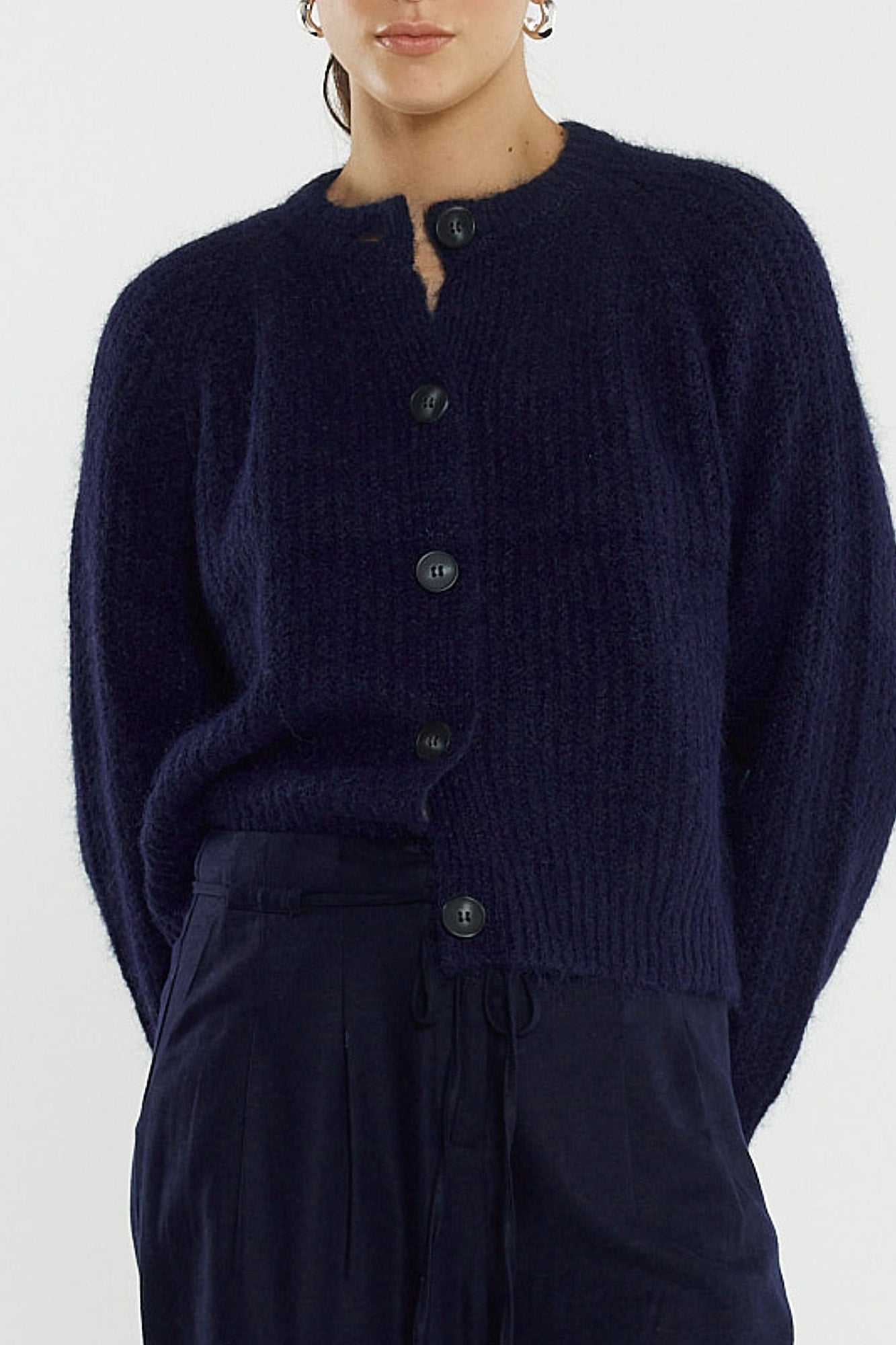 
                  
                    POSIE FLUFFY CARDI-NAVY-PRE ORDER
                  
                