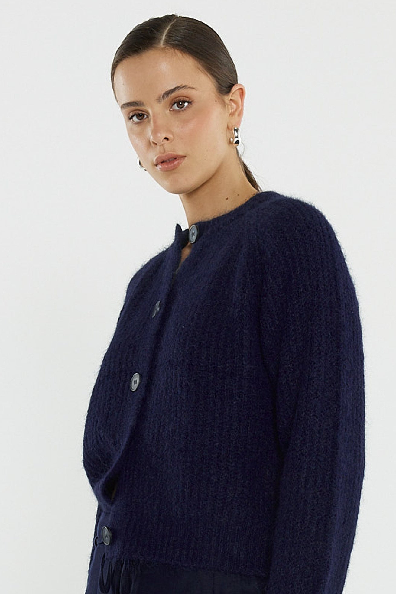 
                  
                    POSIE FLUFFY CARDI-NAVY-PRE ORDER
                  
                