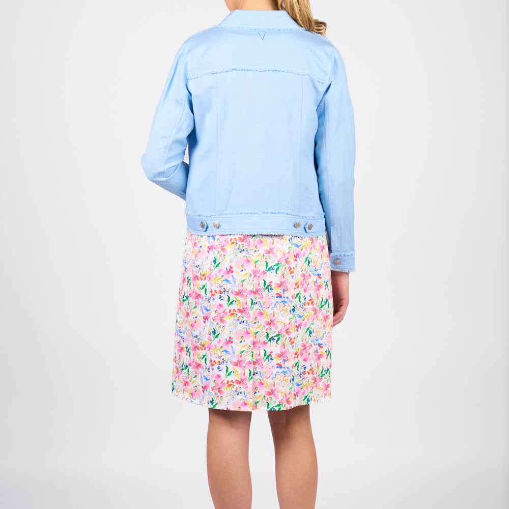 
                  
                    2026A Linen Jacket with Frayed Seams-Sky Blue
                  
                