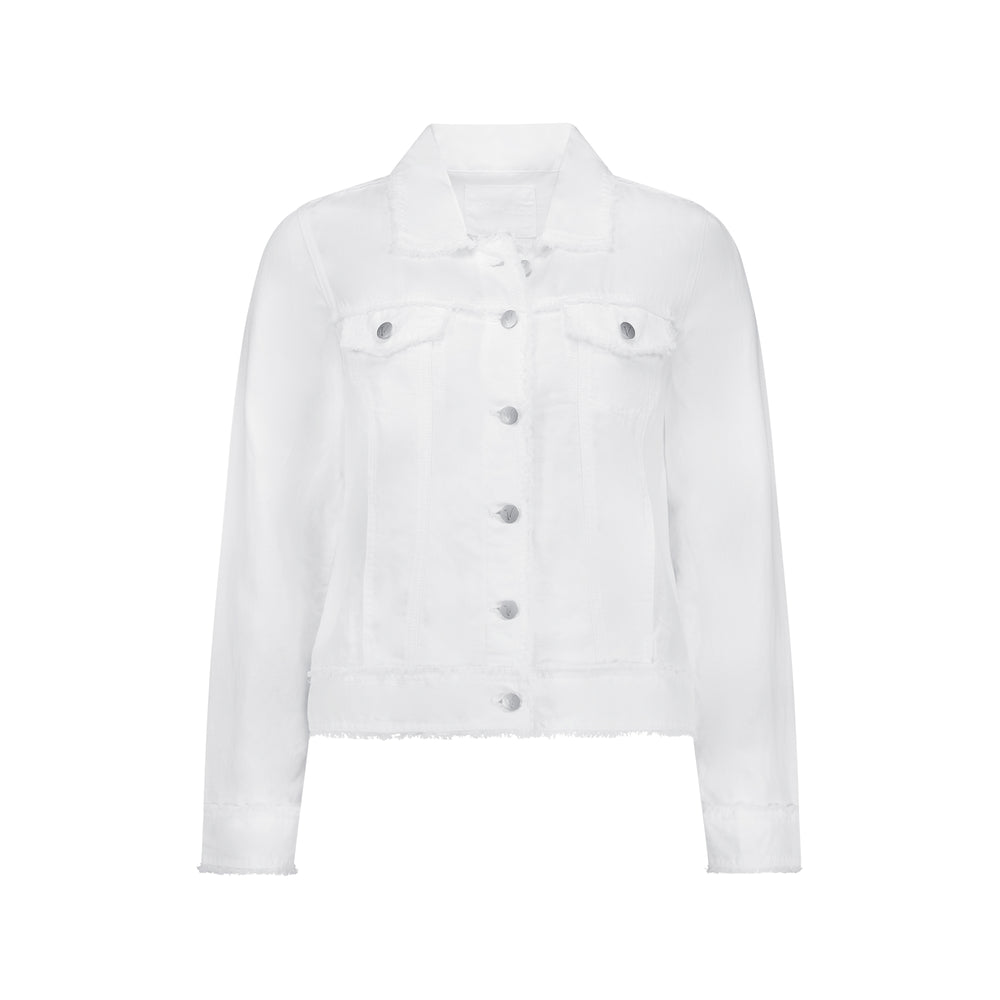 
                  
                    2026A Linen Jacket with Frayed Seams-White
                  
                