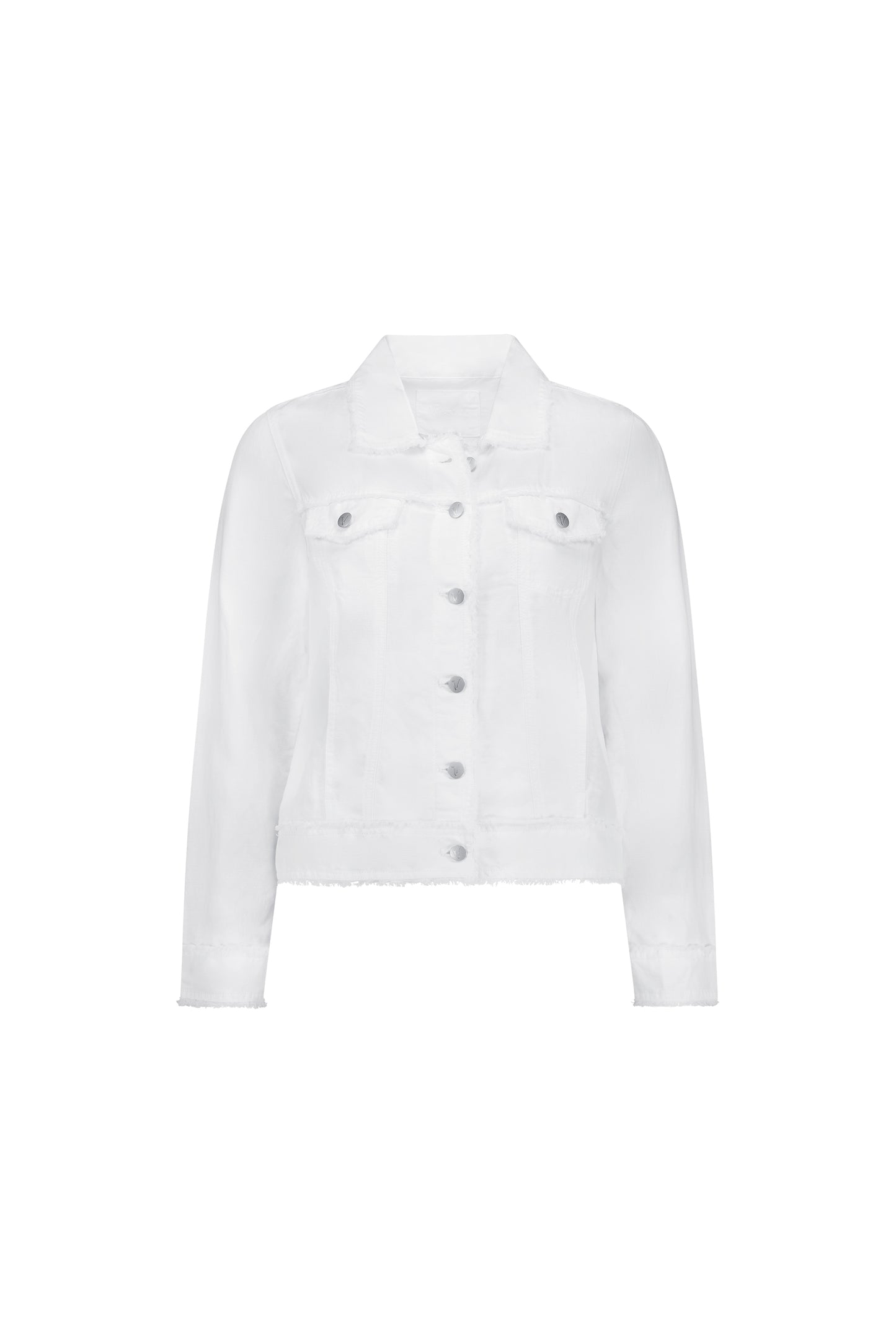 
                  
                    2026A Linen Jacket with Frayed Seams-White
                  
                