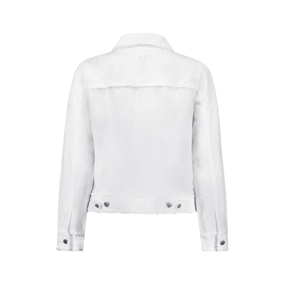 
                  
                    2026A Linen Jacket with Frayed Seams-White
                  
                