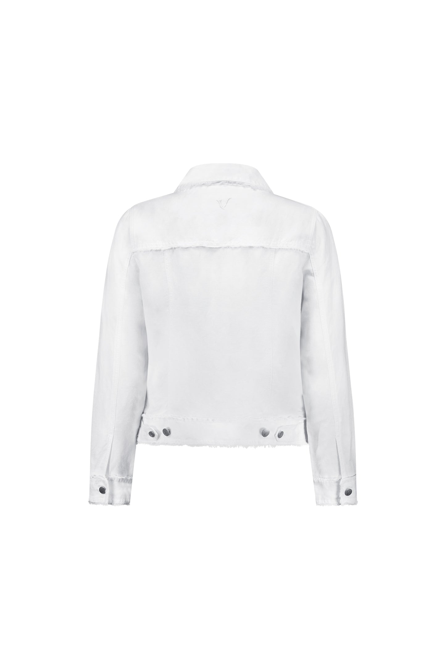 
                  
                    2026A Linen Jacket with Frayed Seams-White
                  
                