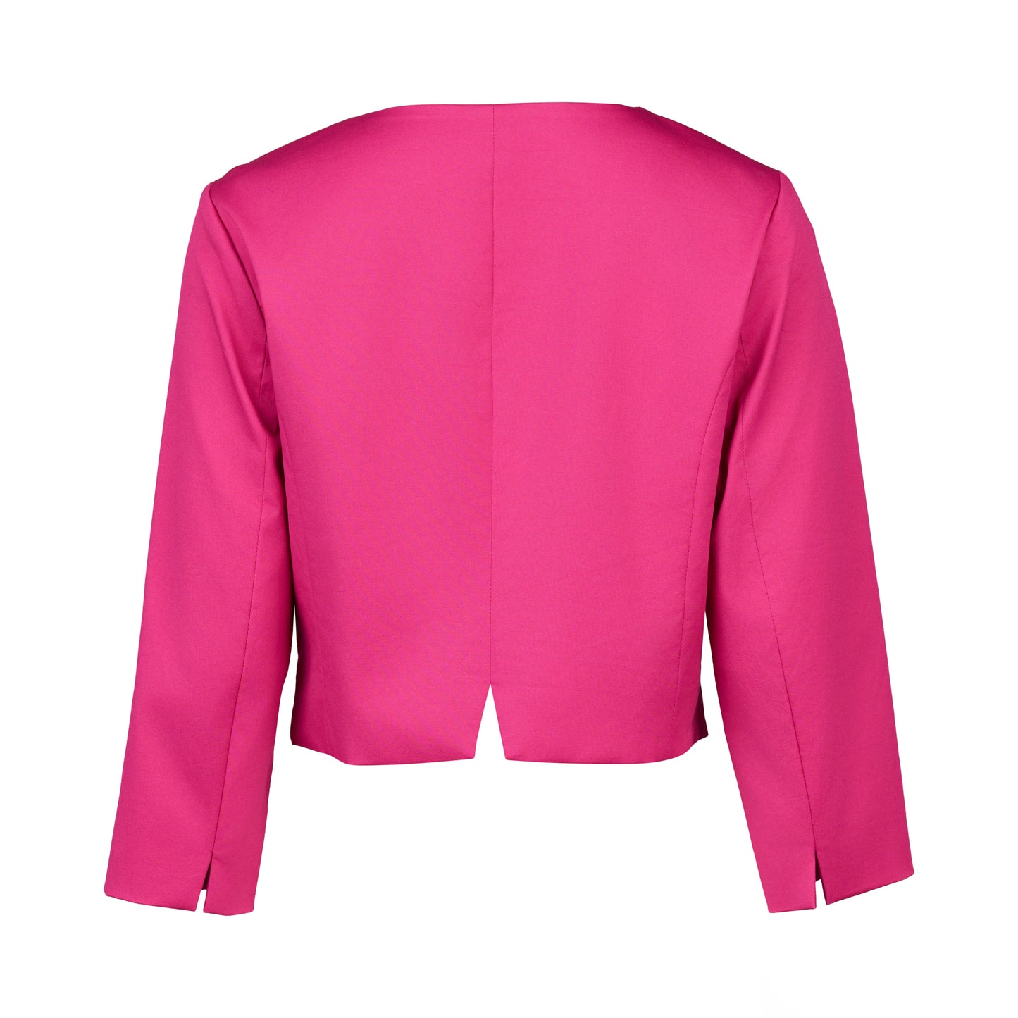 
                  
                    2087-3/4 Sleeve Single Button Cropped Jacket-Wildberry
                  
                