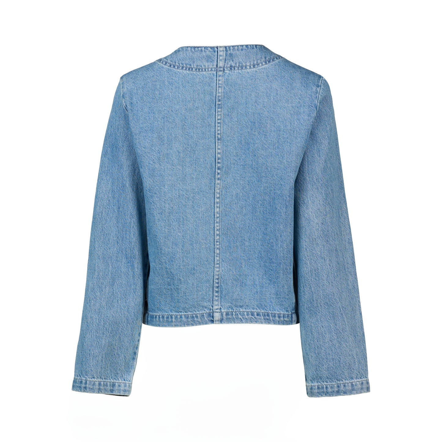 
                  
                    2102-Collarless Denim Jacket-Light wash
                  
                
