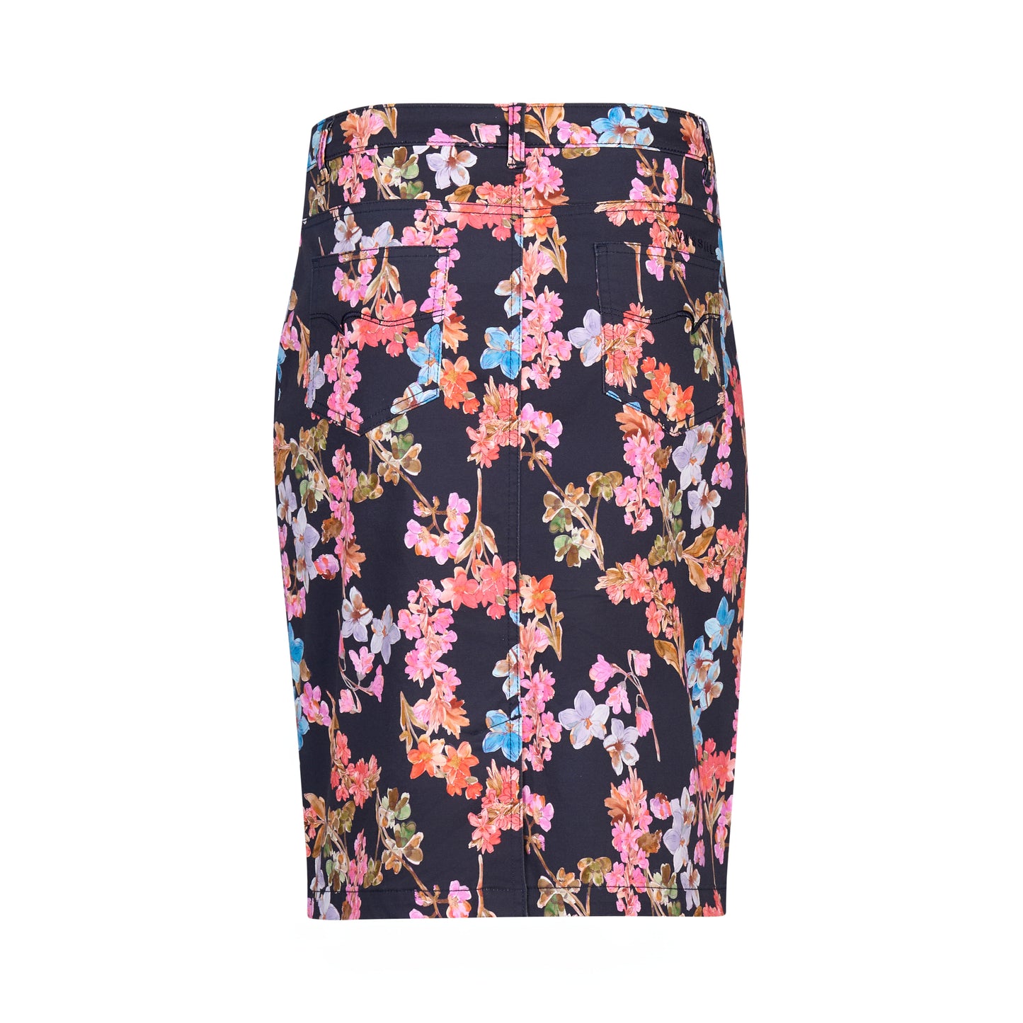 
                  
                    372AV-Printed Lightweight Skirt with Centre Back Vent-Willa
                  
                