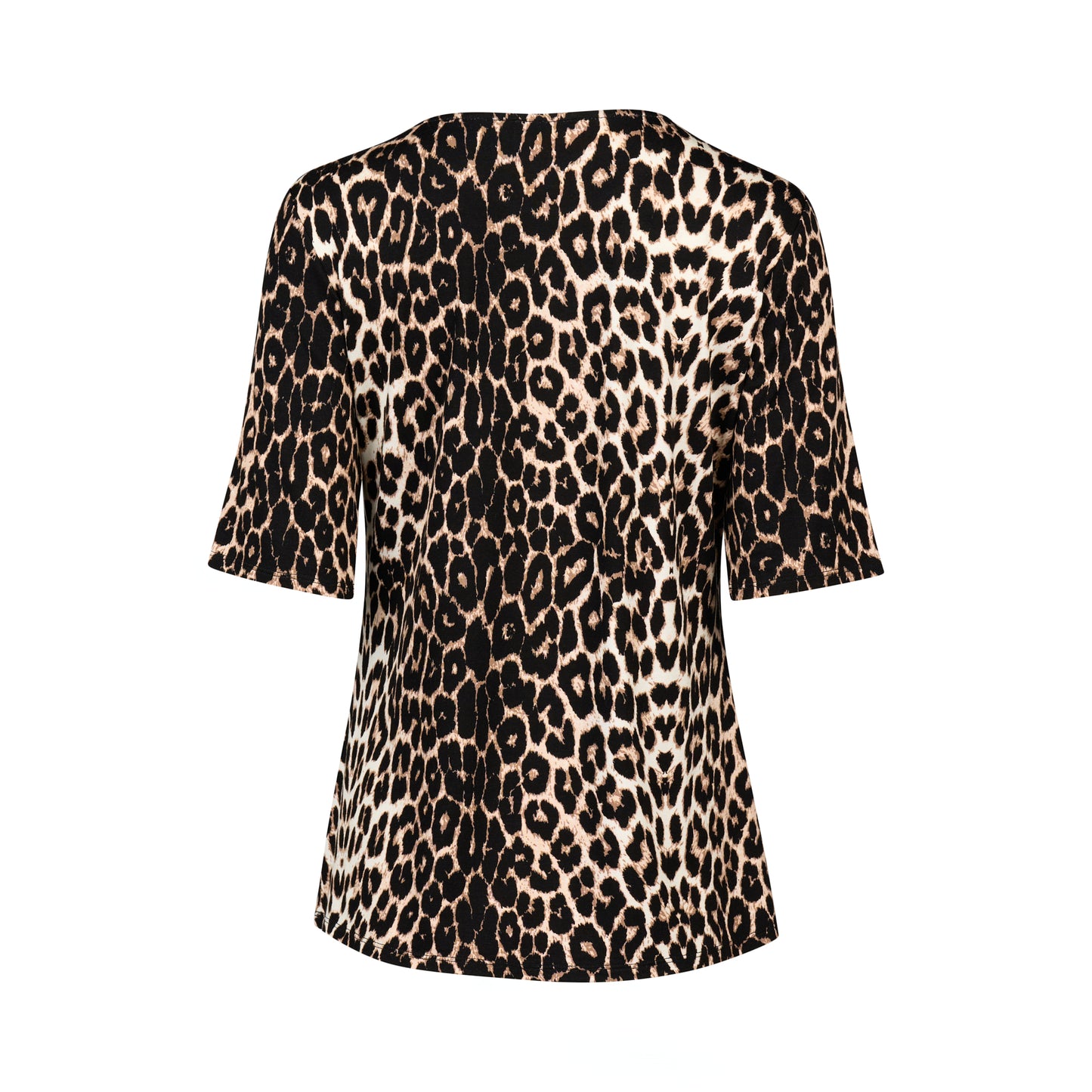 
                  
                    4329-3/4 Sleeve Round Neck Top-Leopard print
                  
                