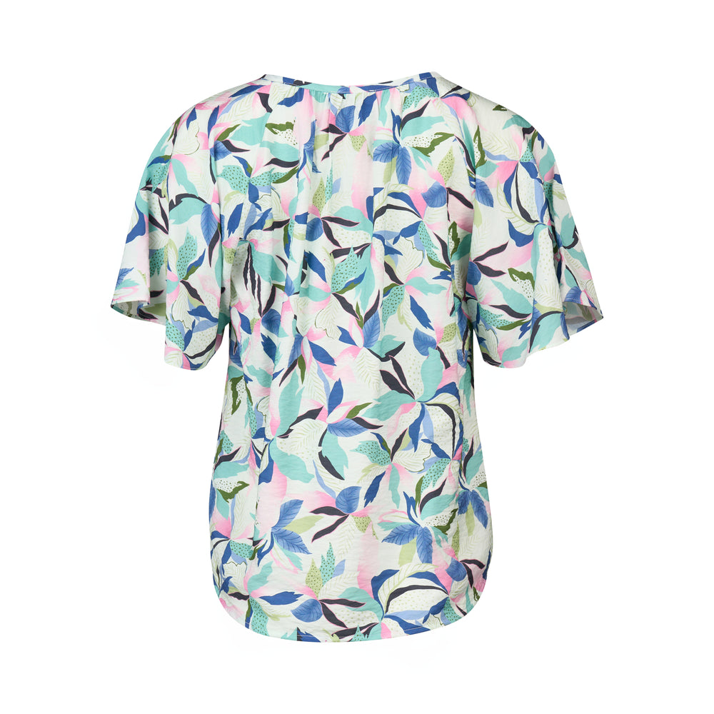
                  
                    4490P-Printed Floaty Sleeve Top with Front Keyhole-Soliel
                  
                