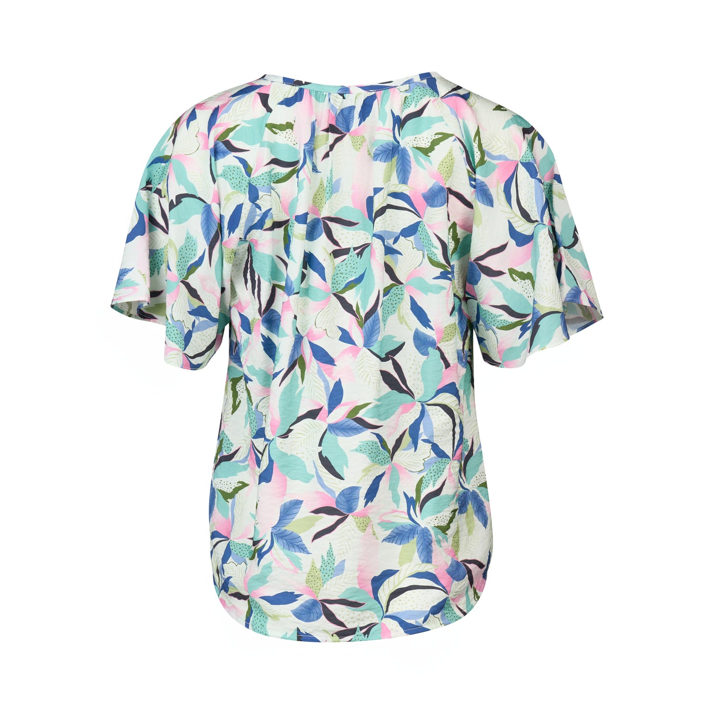 
                  
                    4490P-Printed Floaty Sleeve Top with Front Keyhole-Soliel
                  
                