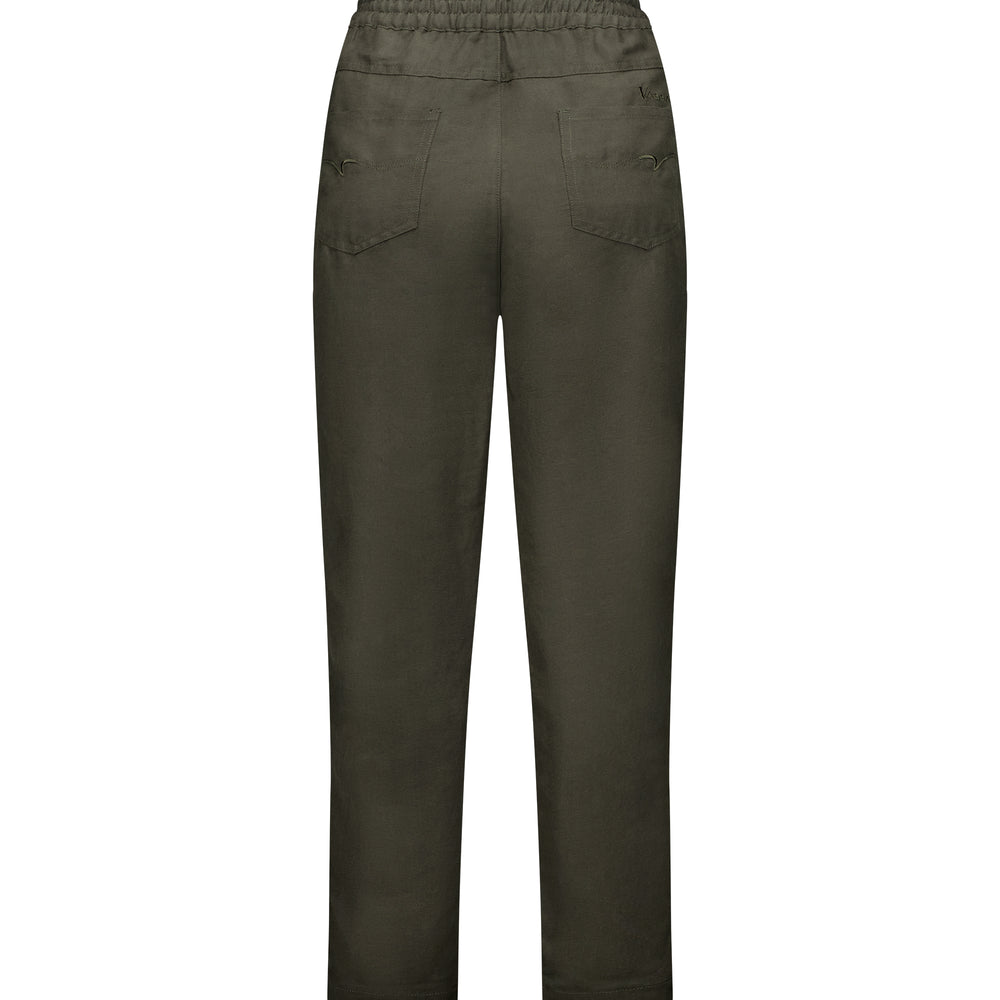 
                  
                    5016-Slim Leg Ankle Grazer Elastic Waist Linen Pant-Khaki
                  
                