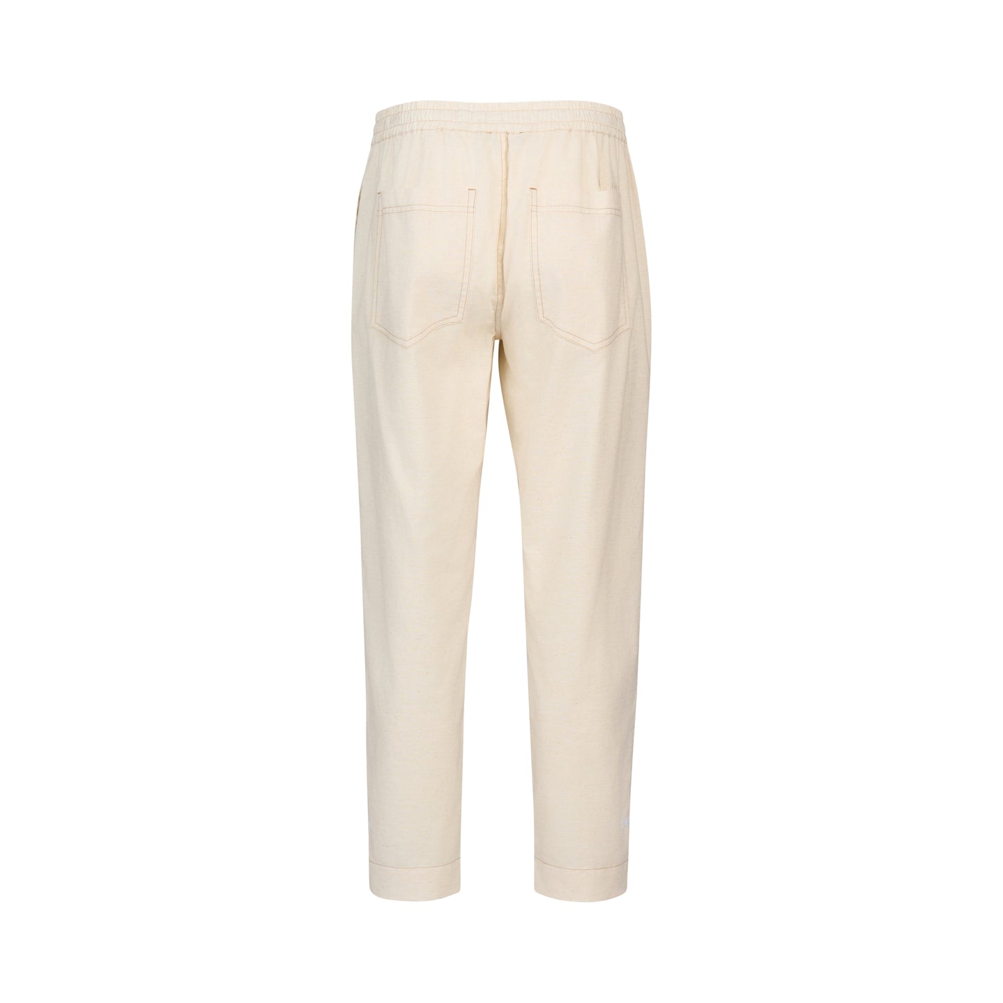 
                  
                    5040-Relaxed Leg Ankle Grazer Pant with Contrast Trim & Stitching-Natural
                  
                