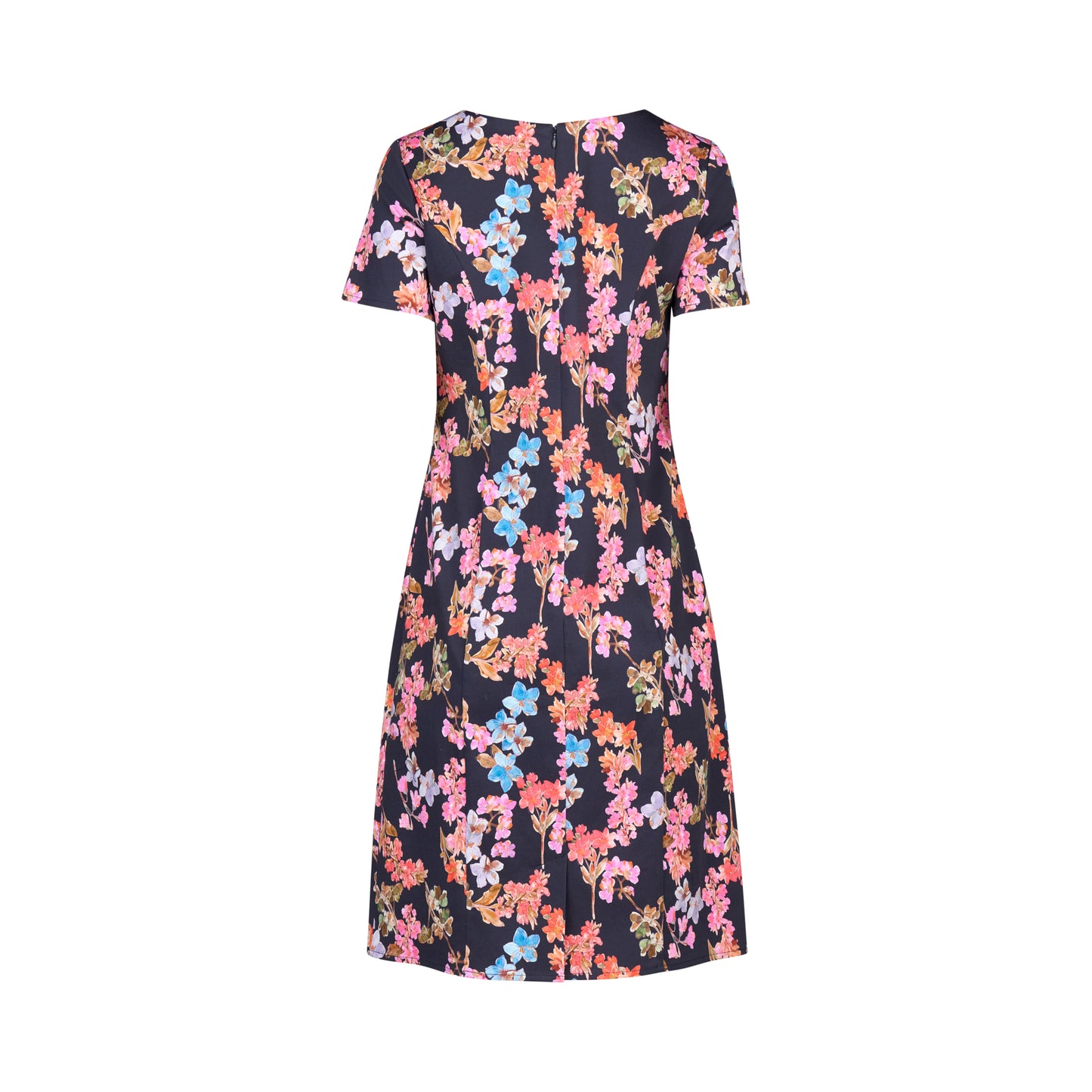 
                  
                    6092LW-Printed Lightweight Fitted Dress with Short Sleeve-Willa
                  
                
