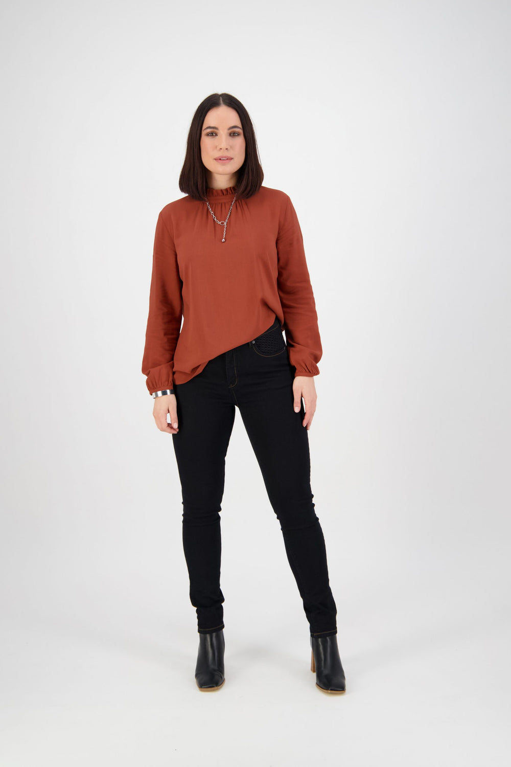 Basketweave Jeans - Black denim 5535